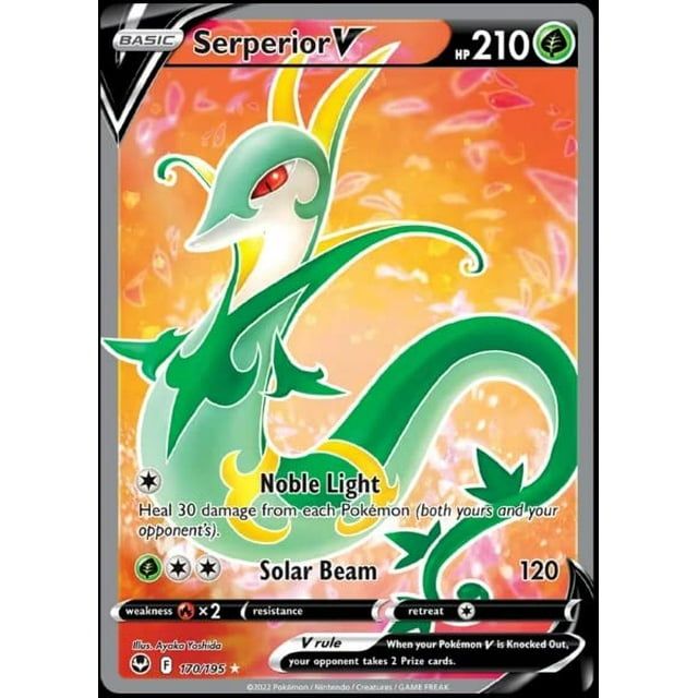 Carta Pokémon Serperior V 170/195 Silver Tempest Ultra Rare