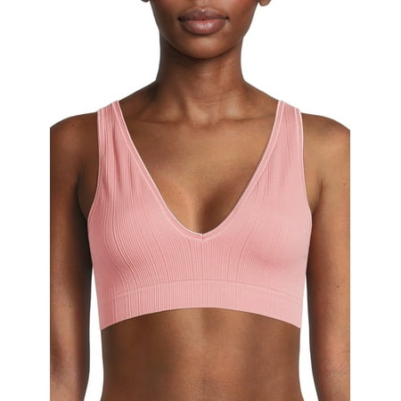 

No Boundaries Juniors Seamless V-Neck Bralette