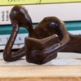 thumbnail image 3 of Danya B. Zd17346 Esculturas De Bronce De Hombre Y Mujer Leyendo Tranquilamente Un Libro - Decoración De Estante De Metal (Juego De 2 Piezas), 3 of 3