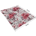 thumbnail image 4 of Pioneer Flower Floral Print Pattern Blanket,Comfortable Soft Lamb Wool Throw Blanket,All Season,Warm Lightweight Blankets for Sofa Bed Couch Living Room Chair,60"x80", 4 of 4