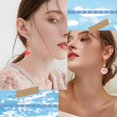thumbnail image 5 of 1 Box 10 Pairs Ocean Dangle Earring Making Kit Shells Flat Charms Natural Seashell Charm Summer Pink Sea Shells Charms Flat Shell Beads for Jewelry Making Kits Women Adults DIY Supplies diy, 5 of 6