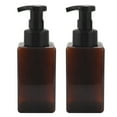 thumbnail image 7 of Oimcto 2Pcs 450Ml Square Foam Bottle Push Bottle,2 Pack Foaming Soap Dispenser 15Oz Refillable Liquid Hand Soap Empty Pump Bottle Container Brown 450Ml, 7 of 7