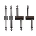 thumbnail image 1 of Rayzm Conector De Parche Para Pedal De Guitarra, 6,35 Mm (1/4"), Acoplador De Pedal A Pedal, Adaptador De Enchufe Macho A Macho Para Pedalera De Guitarra En Lugar De Cable De Conexión, Paquete De 4 (2, 1 of 5