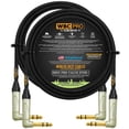 thumbnail image 1 of Cable Profesional WBC-PRO-Quad Ultra Silencioso Negro Flexible 12 Pies con Conector Dorado TRS Stere, 1 of 7