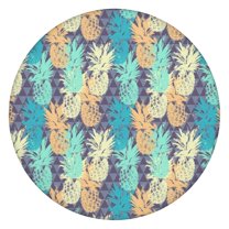 Round Picnic Table Cloth 100% Waterproof & Oil Proof, Elastic Fitted Table Cover for 36"-44" Round Tables, for Dining, Camping, Outdoor