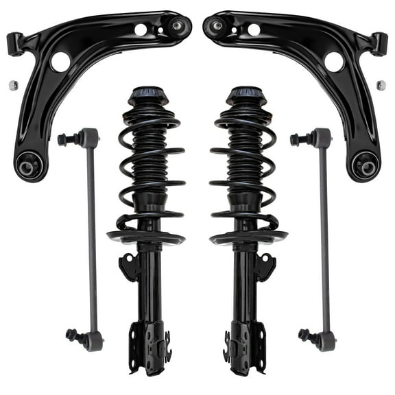 Detroit Axle - Left and Right Front Driver and Passenger Side Quick-Strut Complete Assembly   Sway Bar Links   Lower Control Arms & Ball Joints