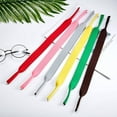 thumbnail image 2 of CCOCC 5 Pcs Glasses Strap,Elastic Shock Absorption Eyeglasses Strap,Reliable Fit to Prevent Eyewear Slippage Sunglasses Strap,Red, 2 of 4