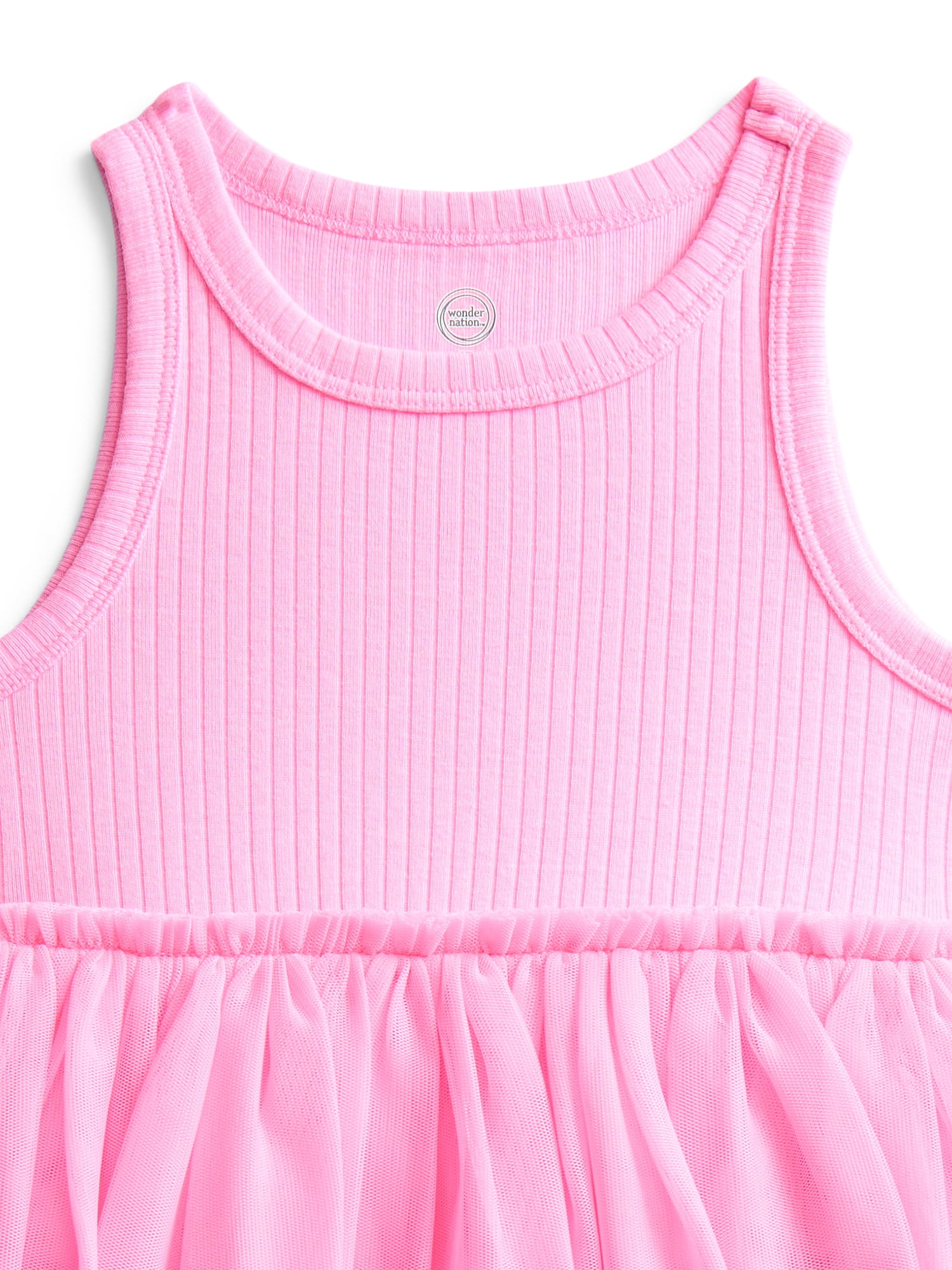 Wonder Nation Toddler Girls Tank Tutu Dress, Sizes 12M-5T