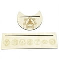 thumbnail image 1 of Altar Card Wooden Holder Display for Card Holder for Moon Tarot Shape Wiccan Dec, 1 of 3