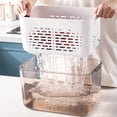 thumbnail image 1 of Fruit Containers For Fridge, Food Storage Containers With Removable Colander And Lid, Stackable Refrigerator Produce Storage Bins For Fruits Vegetables Berry Meat Fresh, 1 of 8