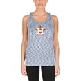 thumbnail image 4 of Women's New Era Navy Houston Astros Space Dye Keyhole Back Tank Top, 4 of 5