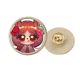 thumbnail image 1 of Broche de oro metálico circular, 1 of 3