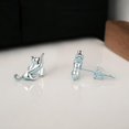thumbnail image 4 of Aretes Miow Cats Twin Plata .925 plateado, 4 of 5