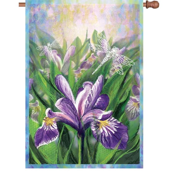 Premier House Size Flag - Blue Iris
