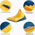 thumbnail image 5 of Bean Bag Chair Cover (No Filler) 400L Yellow, 5 of 5