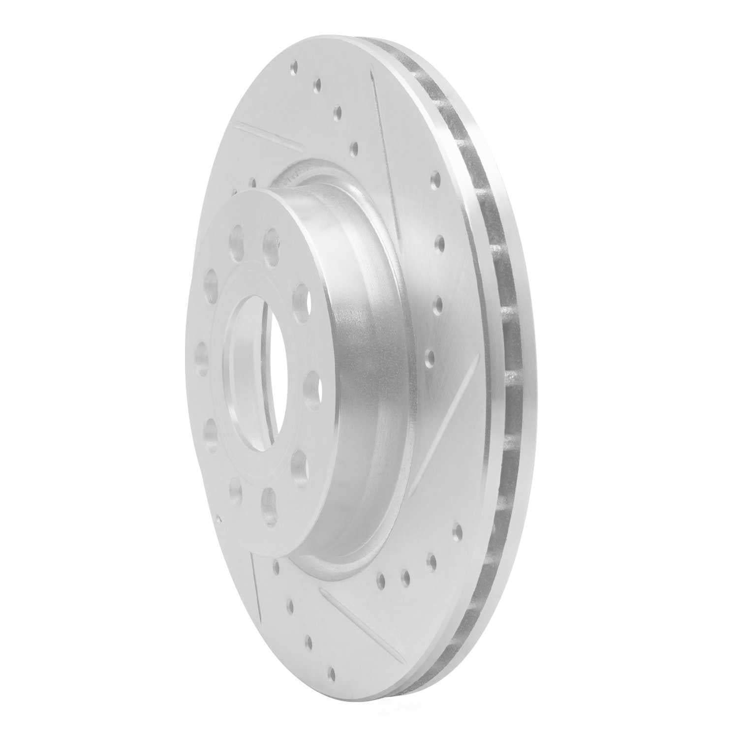 Dynamic Friction Company 631-74032R DFC Brake Rotor - Drilled And Slotted - Silver