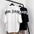 thumbnail image 2 of PA Palm Logo Camiseta De Gran Tamaño 100 % Algodón Pesado Streetwear Hombres Ángeles Suelta, 2 of 4
