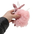 thumbnail image 3 of Unique Bargains 1 Pc Rabbit Bath Shower Loofah Sponge Body Puffs Pink, 3 of 6
