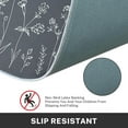 thumbnail image 5 of Grey Floral Kitchen Rugs and Mats Non Skid Washable Set of 2, Flower Leaf Vintage Rustic Kitchen Runner Rug, Farmhouse Kitchen Floor Mat Under Sink Mat Throw Rug for Doormat, 5 of 6