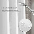 thumbnail image 5 of Navy Blue Boho Stall Shower Curtain with Tassel,Fabric Modern Farmhouse Bathroom Curtain Sets with Hooks,72" Wx72" H, 5 of 8