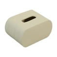 thumbnail image 1 of Caja de pañuelos de cerámica con tapa, servilletero, multiusos, resistente, para pañuelos Beige, 1 of 9
