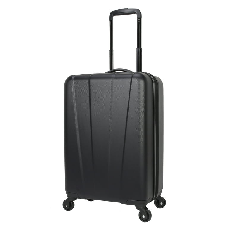 Protege 3-Pc Hardside Luggage Set, Includes 28 in Checked and 20 in Carry-on Luggage and 18 in Duffel, Black, All Ages