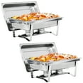 thumbnail image 2 of ZENSTYLE 8 Pack 8QT Chafing Dish High-Grade Stainless Steel Pans Catering Full Size Includes Food Pan, Water Pan and Fuel Holders, 2 of 9
