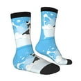 thumbnail image 2 of Goofa Collie in Bathtub Printed Men's Crew Socks, Soft Durable Breathable Moisture-Wicking with Odor Control Cotton socks, 2 of 9