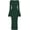 Dark Green, variant on PRETTYGARDEN Women's Bodycon Maxi Dress Fall Fashion Long Bell Sleeve Ruched Fitted Elegant Cocktail Party Slit Dresses