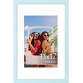thumbnail image 1 of Vittanly 11x17 Picture Frame, Engineered Wood with Shatter Resistant Plexiglass, Display Pictures 8x12 with Mat or 11x17 without Mat, Photo Frame for Wall Mounting, Light Blue, 1 Pack, 1 of 6
