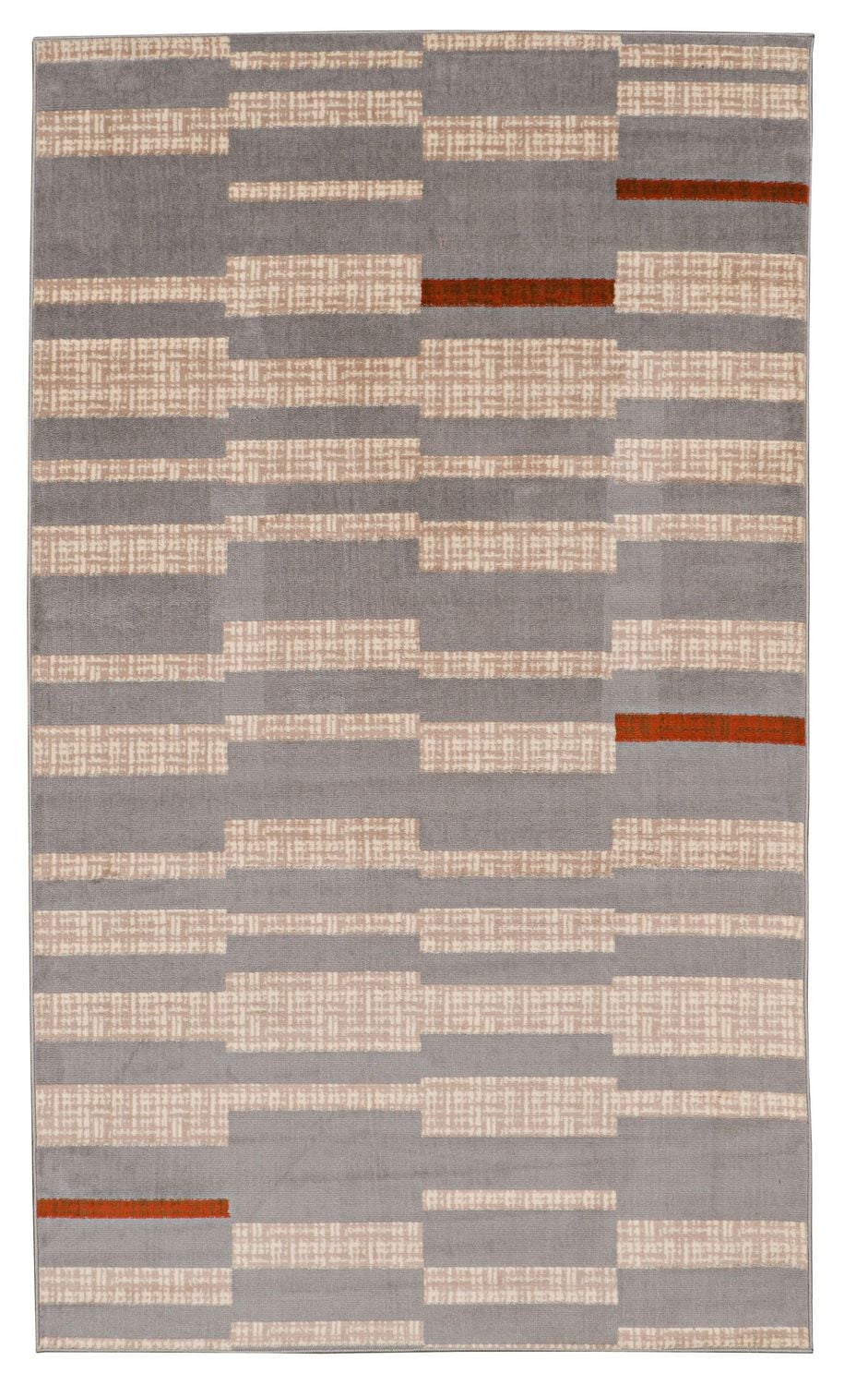 Capri Leslie Light Grey & Bone 6' 5" x 9' 3" Area Rug