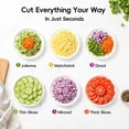 thumbnail image 4 of ONCE FOR ALL Mandoline Slicer Vegetable Cutter, Adjustable Thickness, Slice, Julienne & Dice, Safe Hand Guard Design, Easy Clean Kitchen Tool for Onions, Potatoes, Cucumbers, Carrots & Tomatoes, 4 of 11