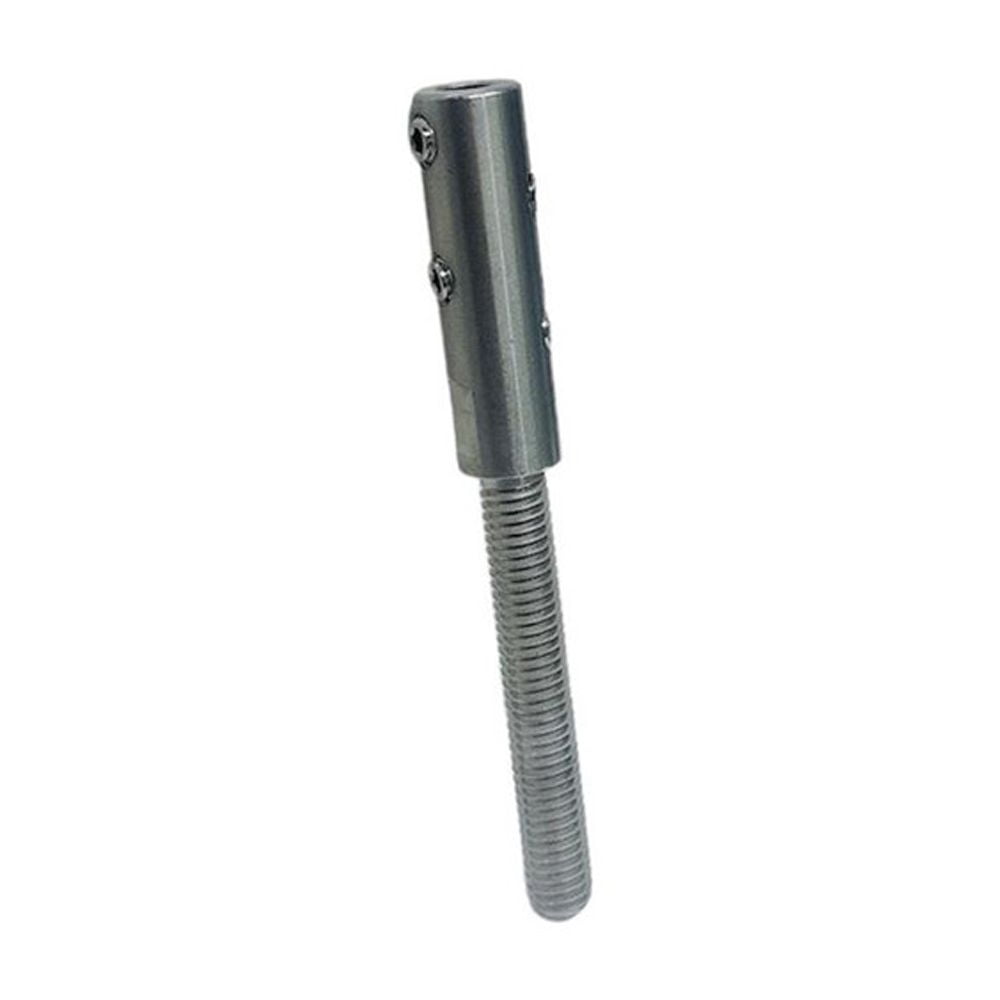 Marine 3/8"-16 Set Screw Threaded Stud For 1/4" Cable Wire Stainless Steel 4 Pcs