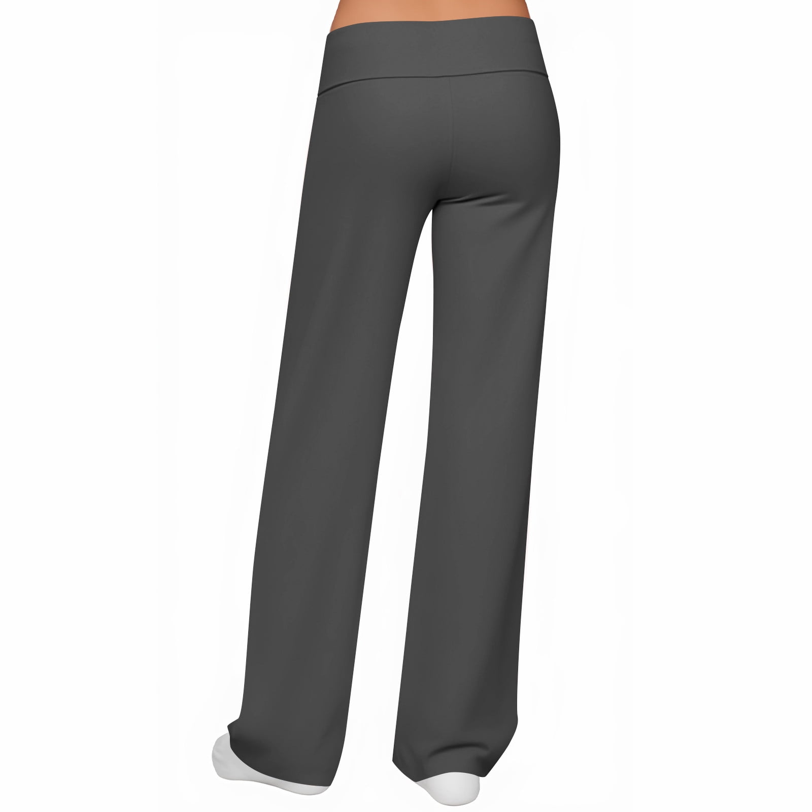 Gamivast Straight Leg Yoga Pants for Women Stretchy Low Rise Sweatpants Casual Flowy Solid Leggings Athletic Running Hiking Trousers Brerathable Open Bottom Pant