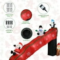 thumbnail image 5 of 9FT Christmas Inflatable Slide Decor with Santa, Snowman, Penguin & Gingerbread Man – LED Lit, Outdoor Decoration for Yard Holiday Ambiance,Christmas Decor, 5 of 7