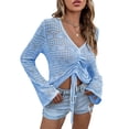 thumbnail image 2 of Tops De Punto Para Mujer, Tops De Punto De Manga Larga, Informales, Ahuecados, Transpirables Para La Oficina, Para Dama, Para Ir De Compras ANGGREK Otros, 2 of 8