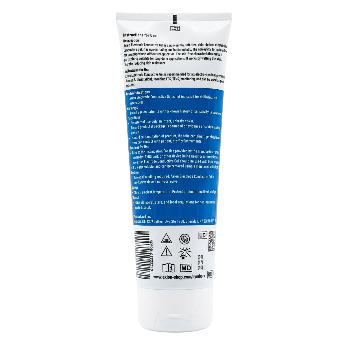 axion Conductive Electrode Gel 8.9oz | Improves the conductivity of TENS unit electrode pads | Ideal accessory for TENS units & muscle stimulators | axion