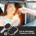 thumbnail image 2 of 1 Set Key Programmer Tool Remote Key Fob for Honda Odyssey Civic LX N5F-S0084A 3 Button 313.8Mhz OBD2, 2 of 7