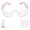 White, variant on Riousery Eye Massager USB Charging Adjustable Hot Compress Vibration Eye Massage Device for Dark Circles Eye Bags White Portable Fatigue Relief Tool ABS Plastic 300mAh Built-in Battery[cite: 1]