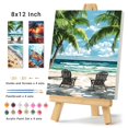 thumbnail image 2 of Kit Paint by Numbers Obterie, paquete de 4, playa, 20 x 30 cm, 2 of 7