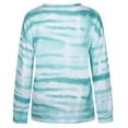 thumbnail image 2 of Below $10 POROPL Sweatshirts for Women Plus Size Long Sleeve Crew Neck Sweatshirt Tie-Dye Gradient Printed Tie Pullover Tops Size S-5XL, 2 of 8