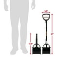 thumbnail image 6 of Arm & Hammer Dog Poop Pooper Scooper Heavy Duty Plastic Claw Scoop for Yard Pet Waste Management, Extends up to 27", Black, 6 of 7