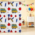 thumbnail image 2 of Erosebridal Car Shower Curtain 72Wx78L, Apple Bath Curtain, Apple Car, 2 of 5