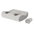 thumbnail image 4 of Almohada ergonómica para orejas perforadas, con funda, para dormir de lado. Gris claro, 4 of 9