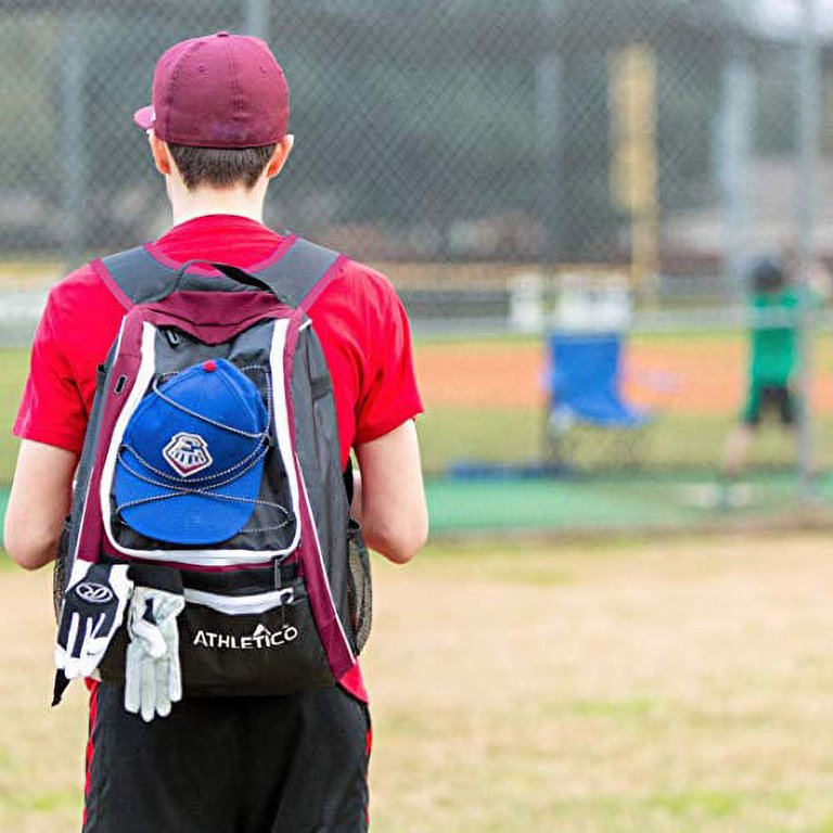  Youth Baseball Bag With Shoes Compartment and Fence Hook Holds  Bat, Glove, T-Ball & Softball Equipment, Backpack for Boys and Girls (Grey)  : Sports & Outdoors