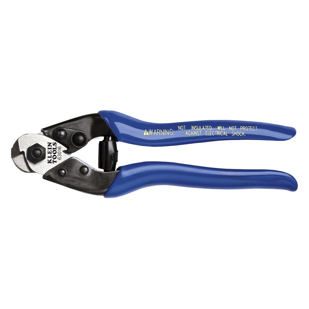 Klein Tools Heavy-Duty Cable Cutter, Blue, 7 1/2-Inches