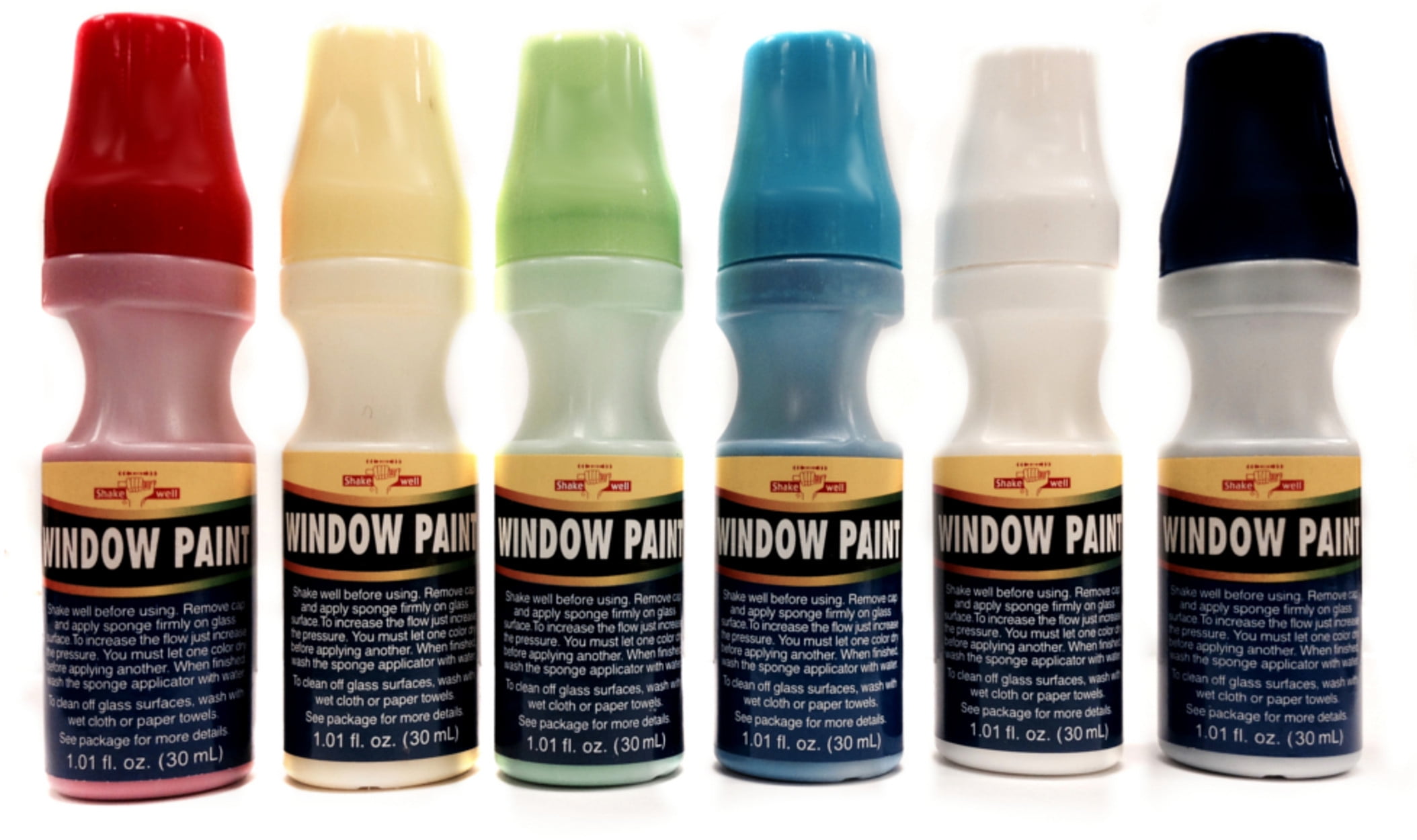 School Colors House Car Water Washable Window Paint Set ...
