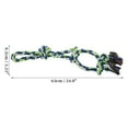 thumbnail image 2 of Cuerda de masticar en forma de nudos para perros Unique Bargains, cuerda de algodón trenzada duradera para limpiar los dientes de gatos y perros, color rosa, azul y verde, 2 of 7