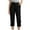 Black, variant on Girls Capri Pants Kids Skinny Twill Stretch Capris Cropped Pants Workout Lounge Casual Chino Pants with Pockets 4-15 Years