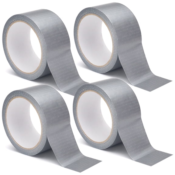 Window Tape for Winter, 2" x 65.6 Ft Duct Window Insulation Tape, Adhesive Weather Sealing Tape, Weather Stripping Draft Stopper for Window Sill Door Sealer Glass Gaps Gray (4 Rolls)